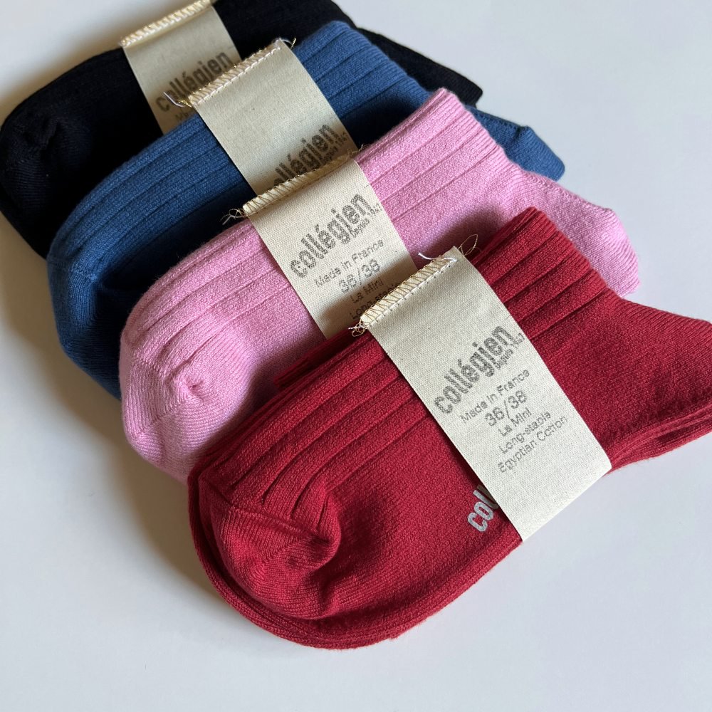 La Mini Ribbed Ankle Socks ͥ / Rouge Carmin img7