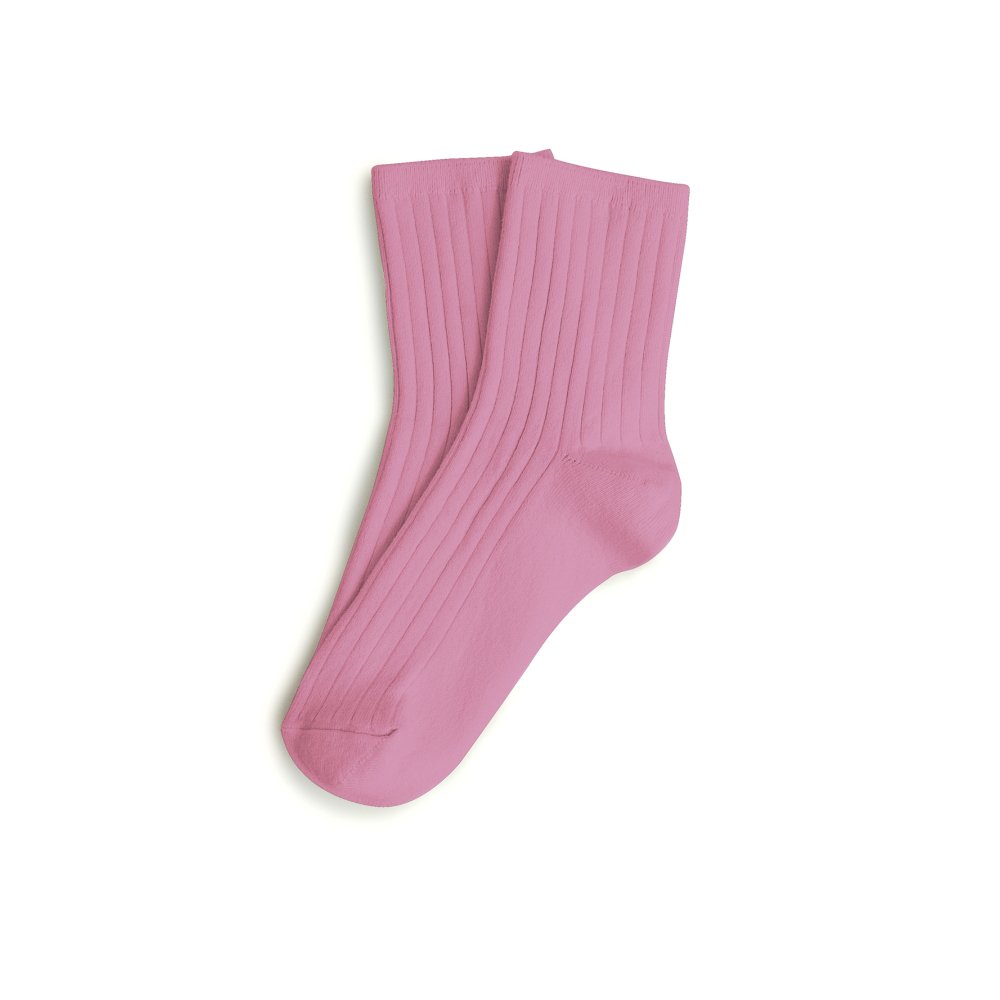 La Mini Ribbed Ankle Socks ͥ / Rose Bonbon img2