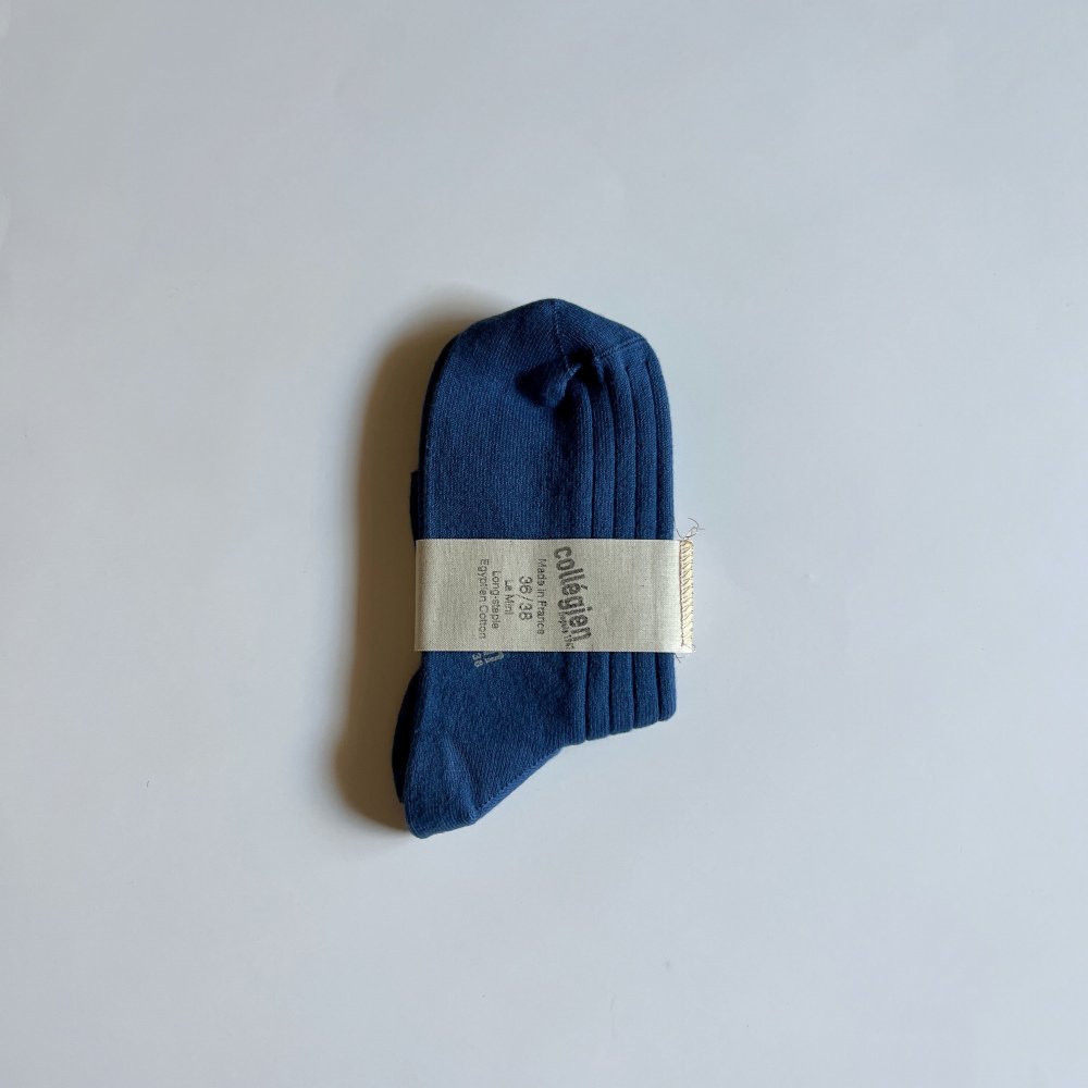 󥯥륽å La Mini Ribbed Ankle Socks ͥ / Bleu Saphir img1