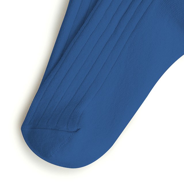 La Mini Ribbed Ankle Socks ͥ / Bleu Saphir img3