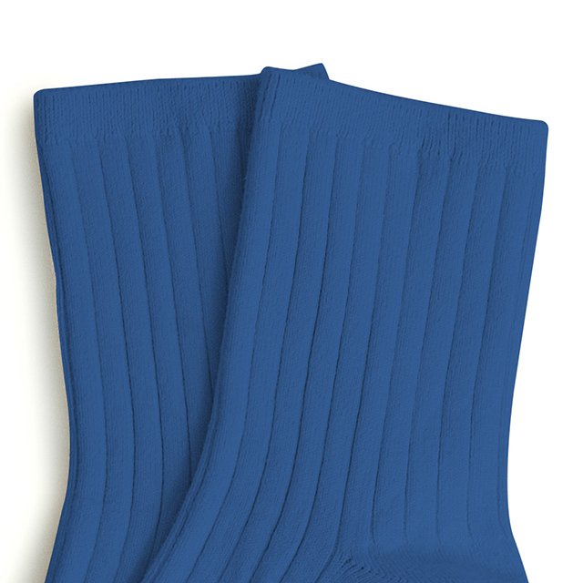 La Mini Ribbed Ankle Socks ͥ / Bleu Saphir img5