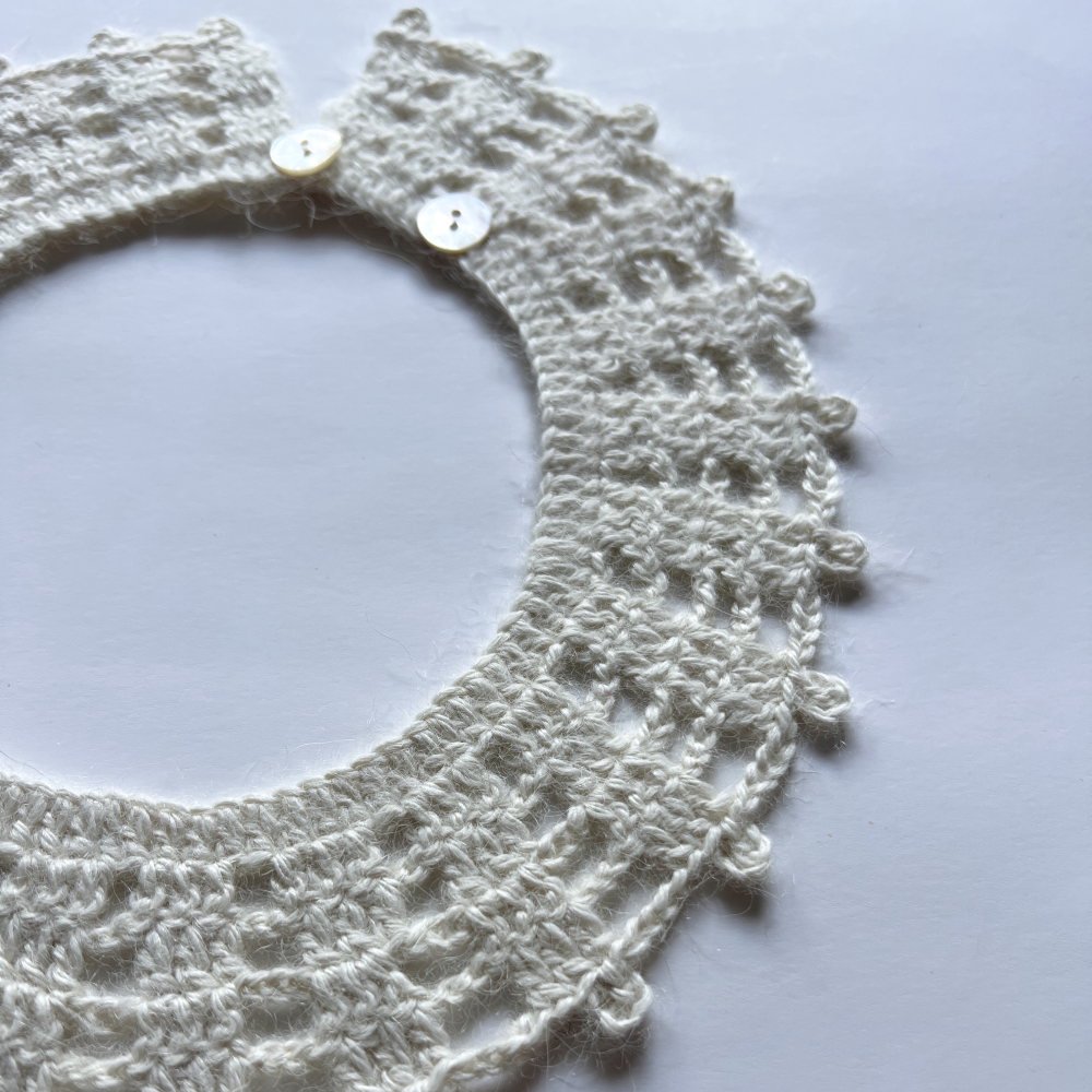 Crochet Collar Cream img8