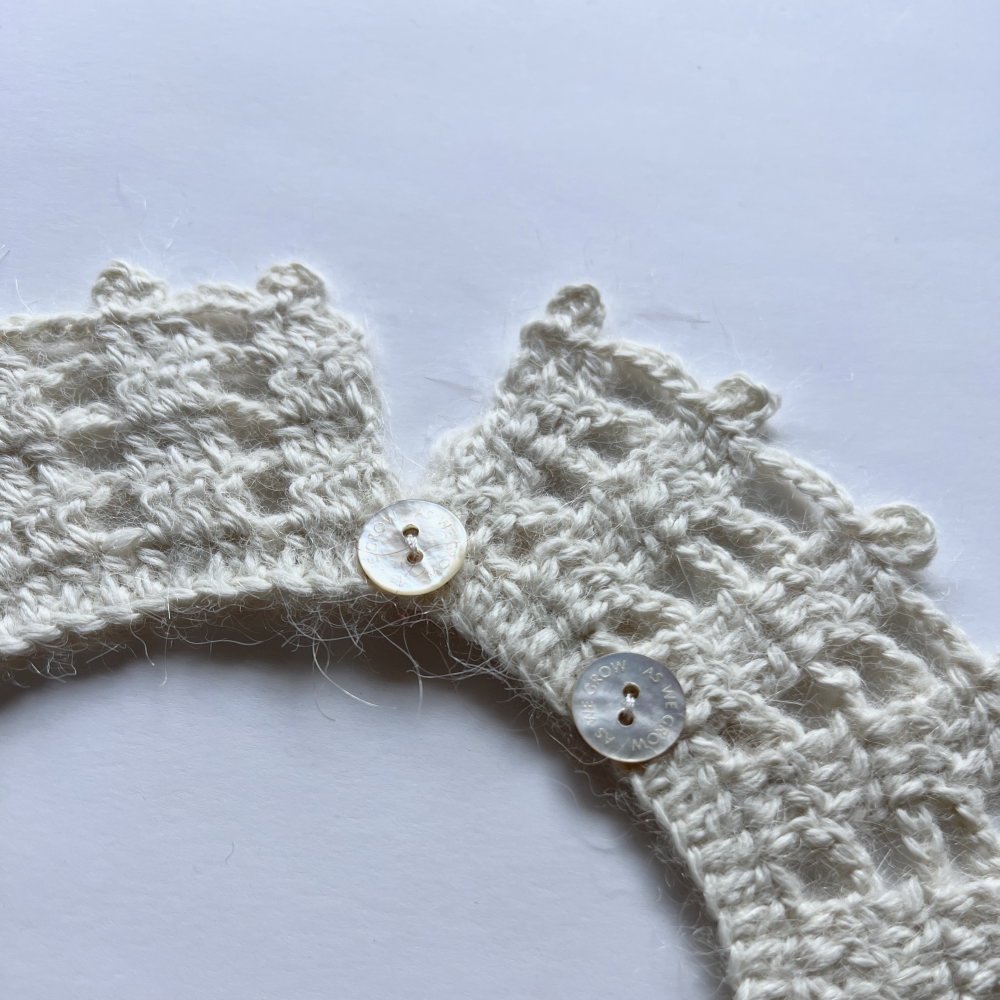 Crochet Collar Cream img9