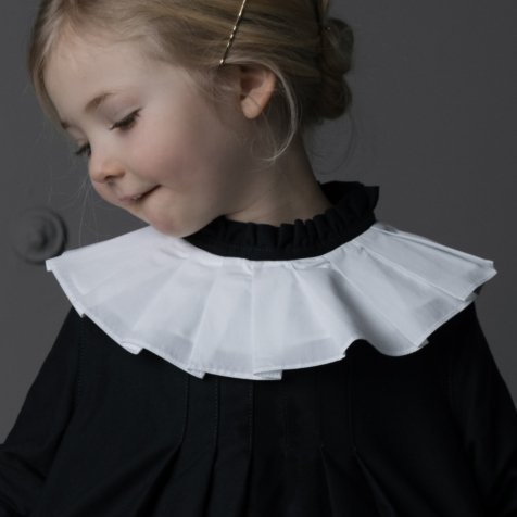 【20%OFF!】Pleated Collar White