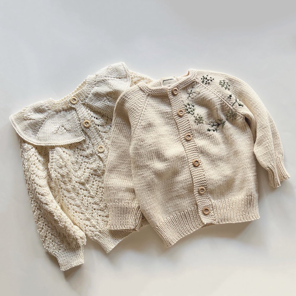 20%OFF!】Esme Cardigan Natural - cuccu-こども服と雑貨のセレクト