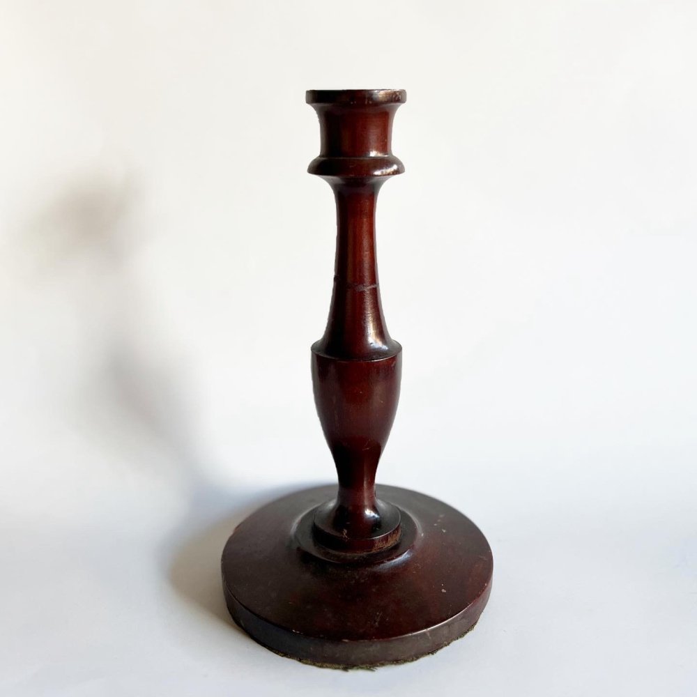 No.006 Vintage Wooden Candle Holder Tall  img