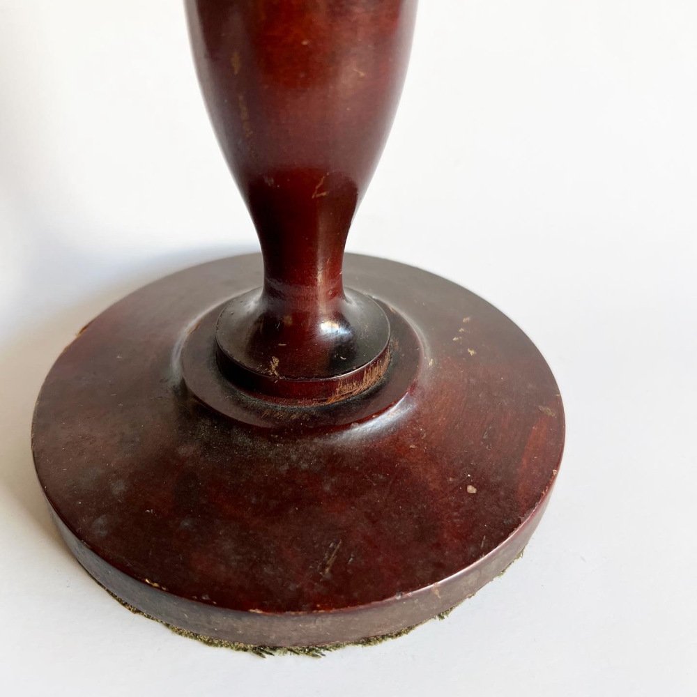 No.006 Vintage Wooden Candle Holder Tall  img2