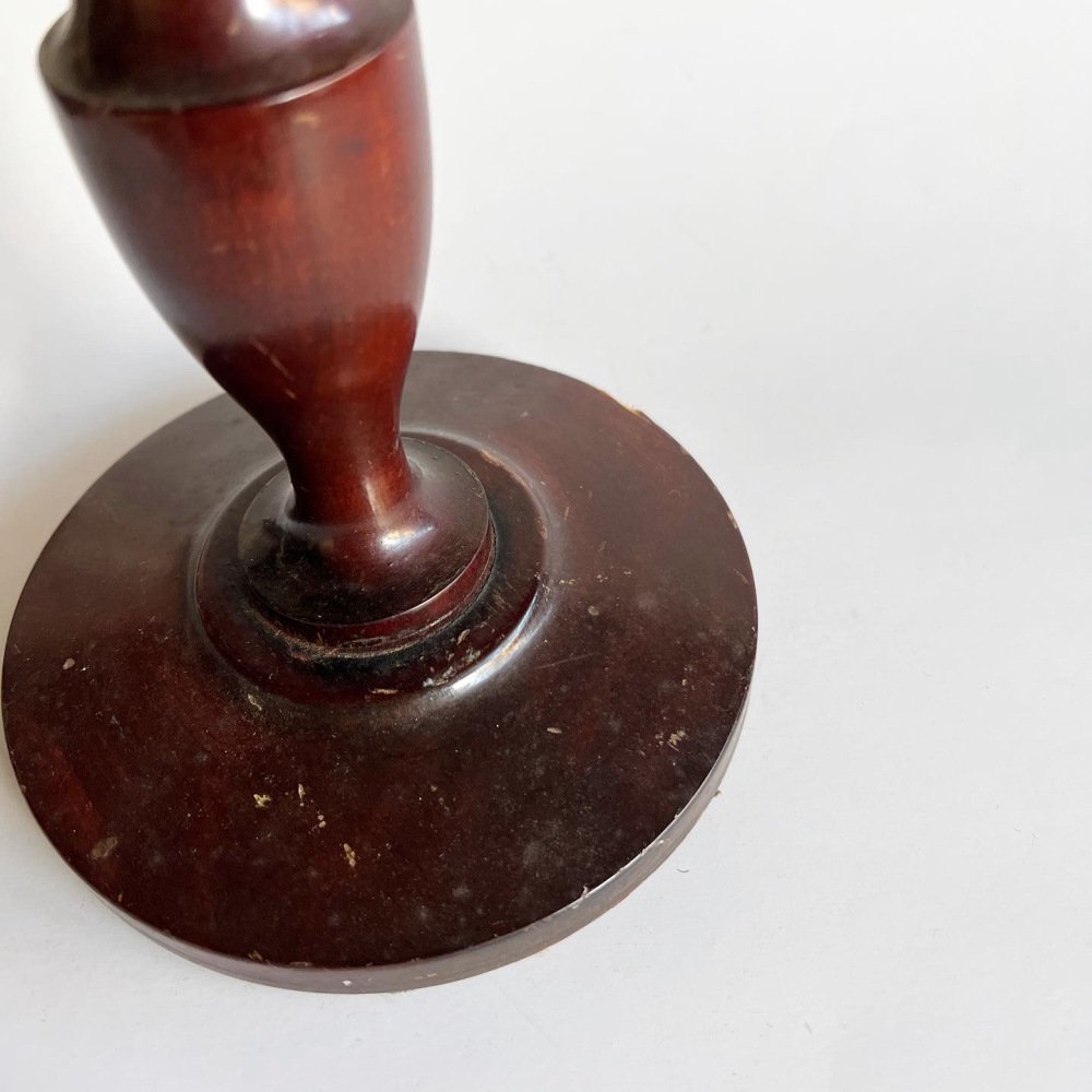 No.006 Vintage Wooden Candle Holder Tall  img3