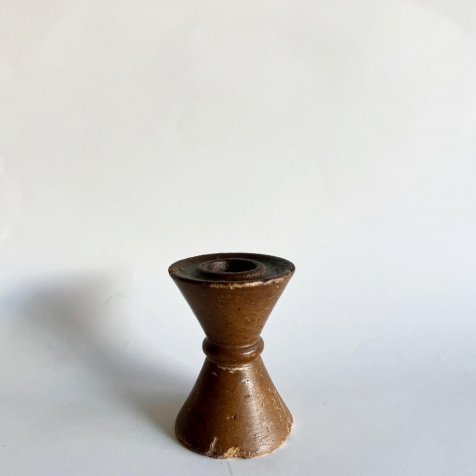 No.007 Vintage Wooden Candle Holder Short 燭台