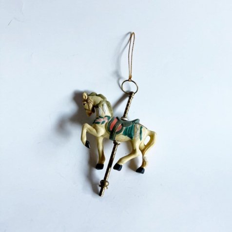 No.022 Vintage Carousel Horse Ornaments メリーゴーランドの馬オーナメント
