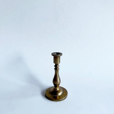 No.028 Vintage Solid Brass Candlestick Holder Mini 燭台