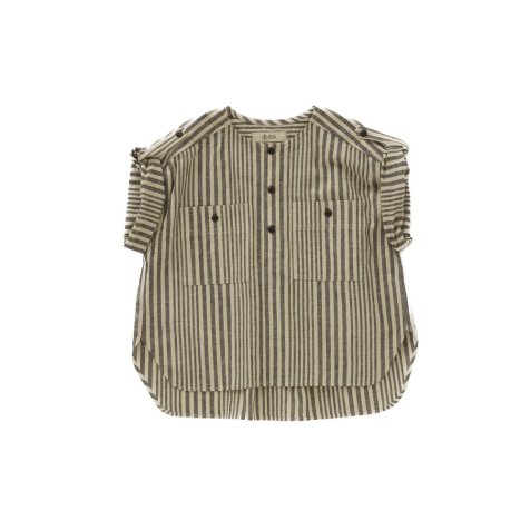 【MORE SALE！】Pajama stripe shirts black