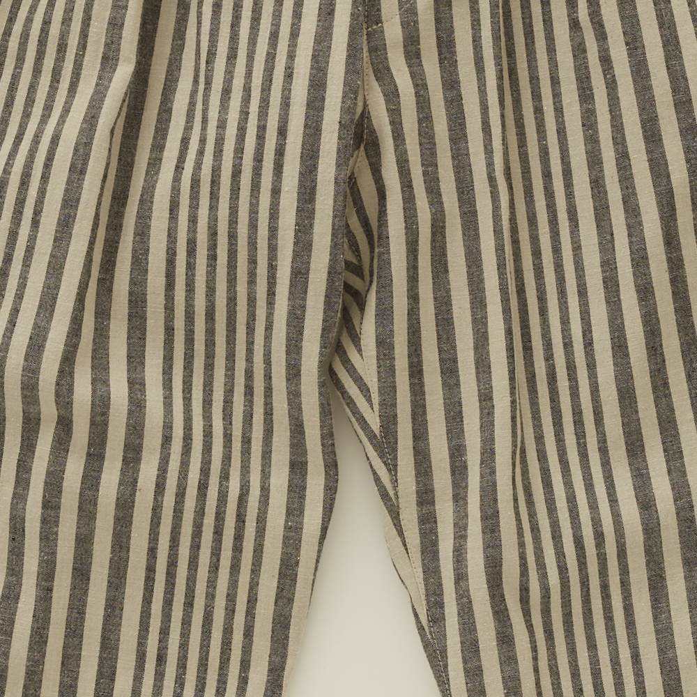 Pajama stripe pants black img2