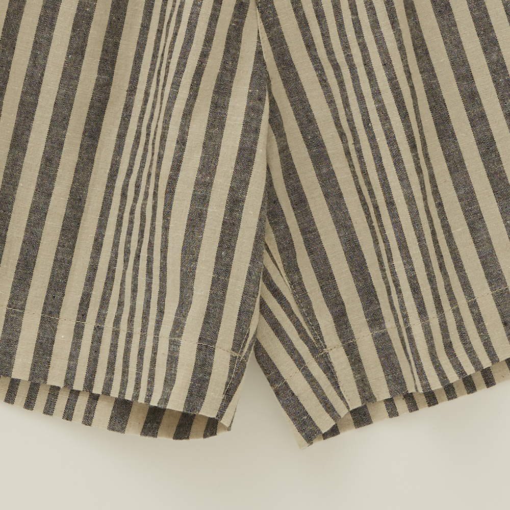 Pajama stripe shorts black img4