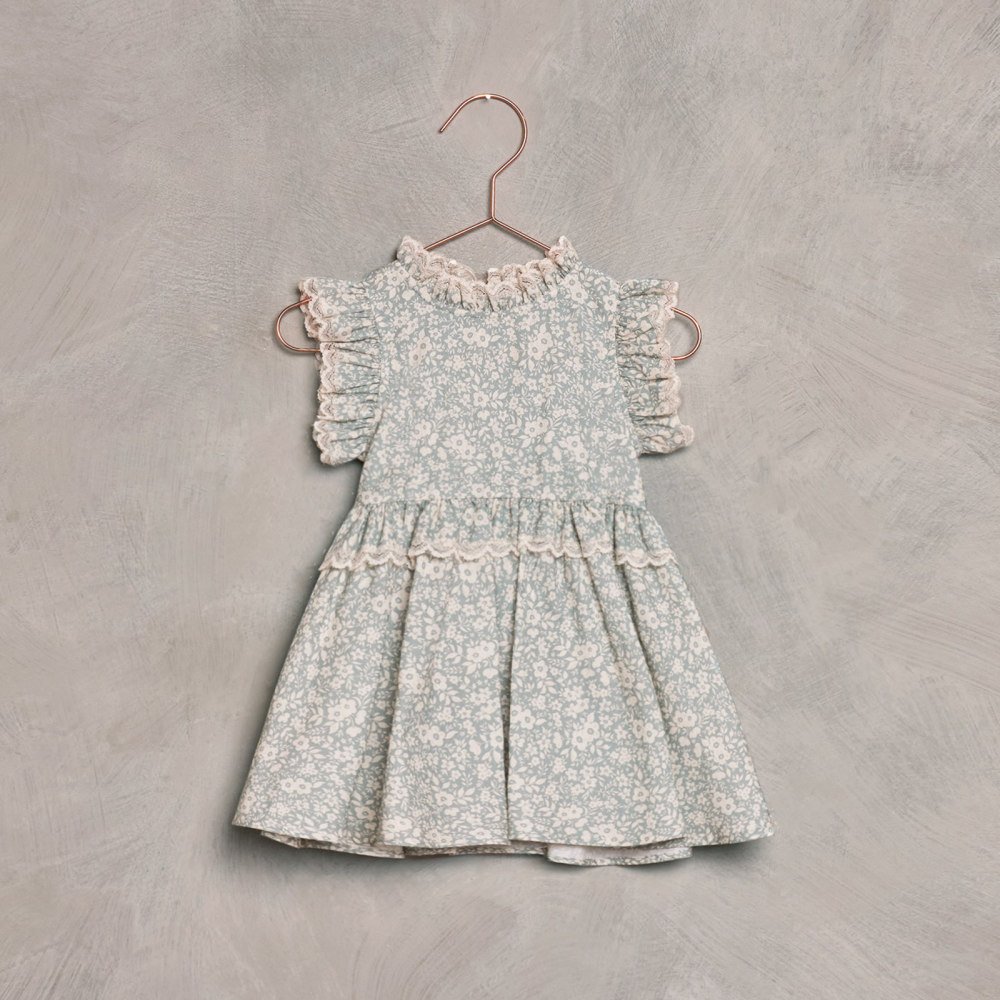 Alice Dress Blue Flore - cuccu-こども服と雑貨のセレクトショップ