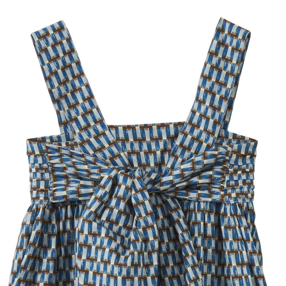 MORE SALE！】Abelia Dress BLUE GEO PRINT - cuccu-こども服と雑貨の