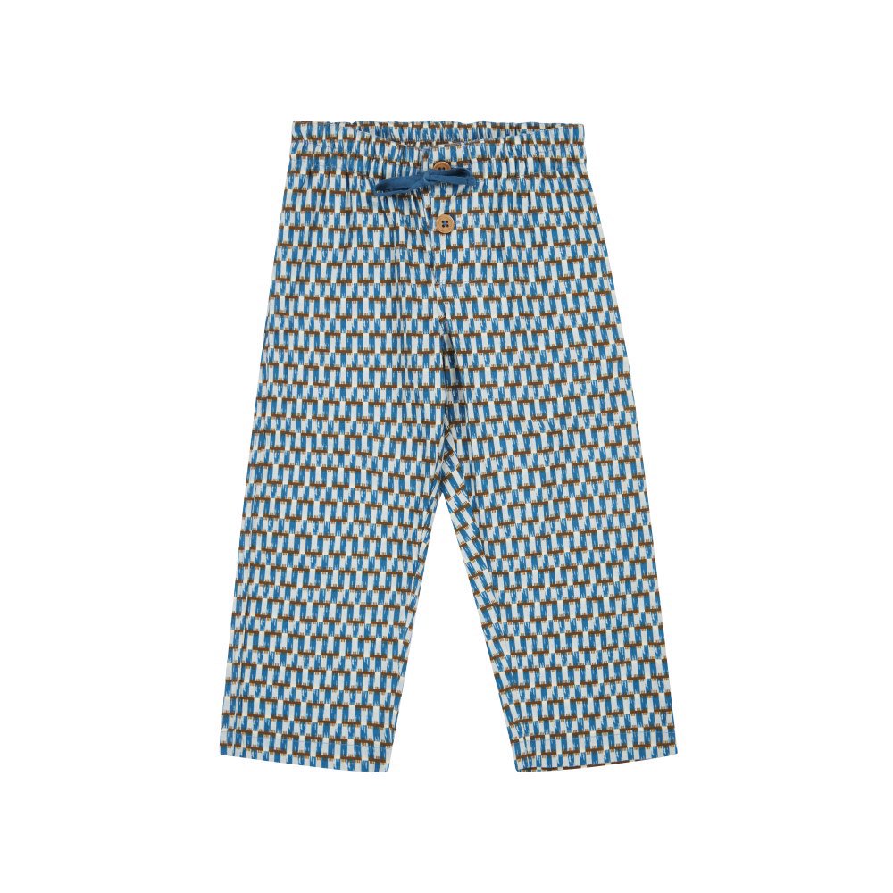 【MORE SALE！】Ficus Trouser BLUE GEO PRINT - cuccu-こども服と雑貨のセレクトショップ、クックです。