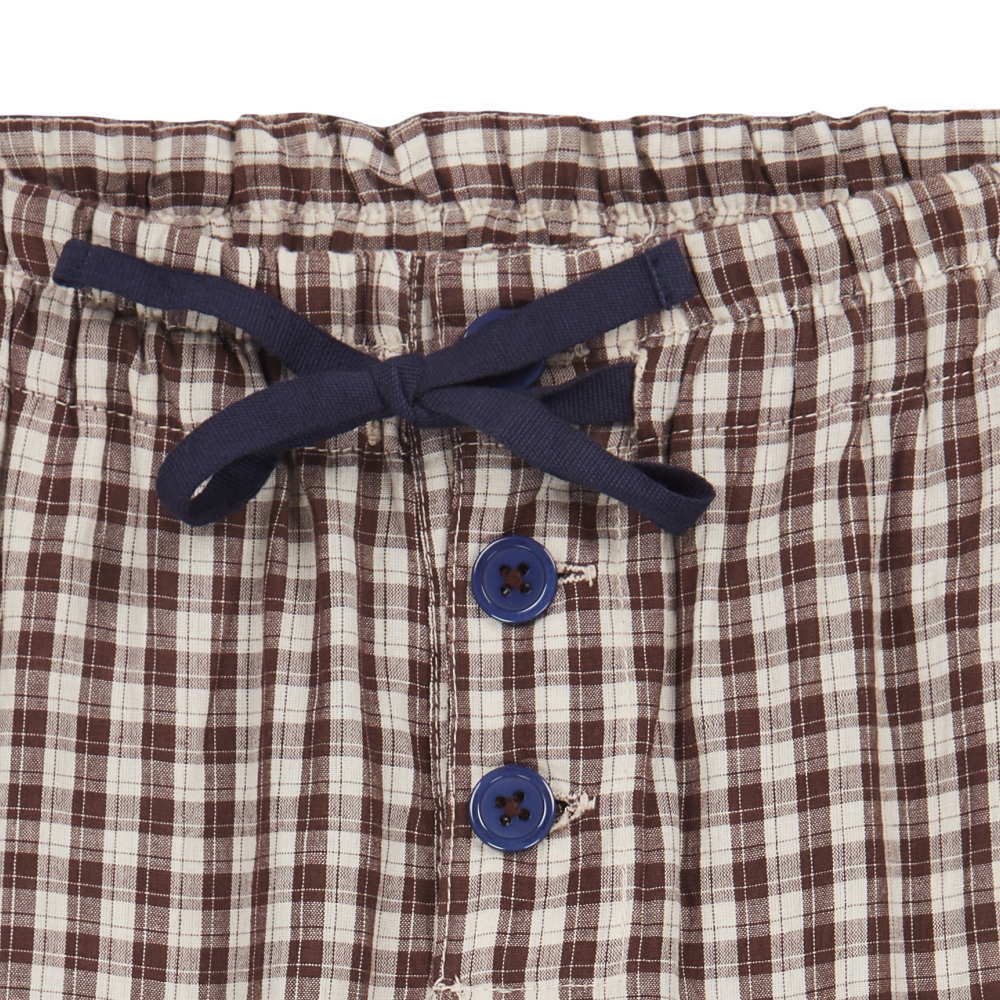 40%OFF!Ficus Trouser CHECK CHOCOLATE img1