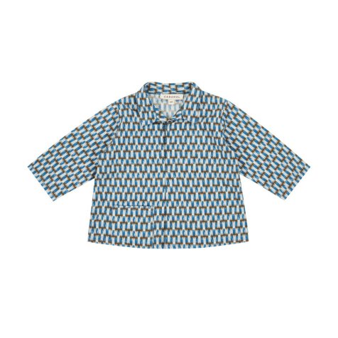【30%OFF!】Piper Baby Shirt BLUE GEO PRINT