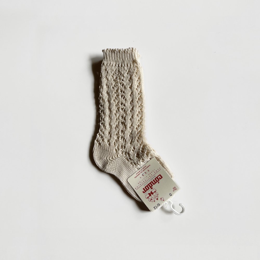 【期間限定20%OFF!】Cotton openwork High Socks 304 img