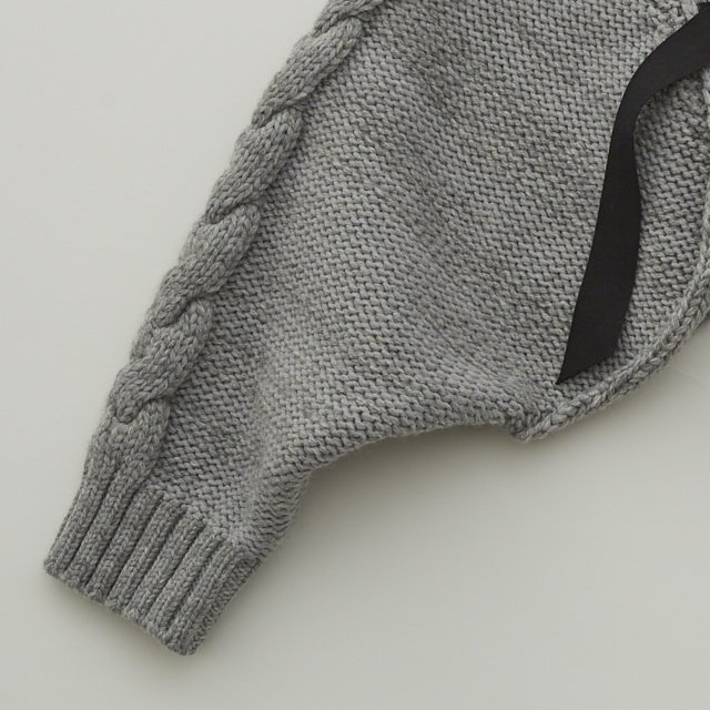 30%OFF!Cable knit Bolero gray img2