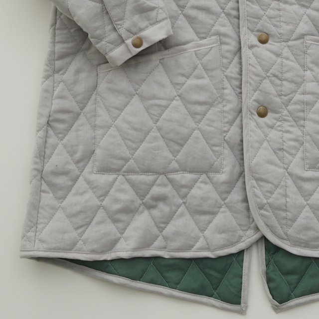 30%OFF!Cotton lawn Quilt Coat light gray img2