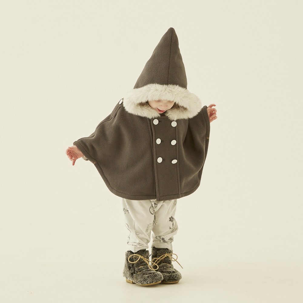 30%OFF!Freece baby cape gray img4