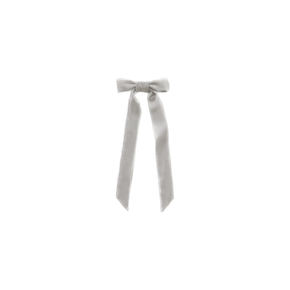 Velvet Ribbon tie light gray img
