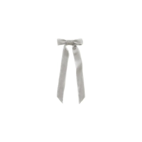 【余剰分販売】Velvet Ribbon tie light gray