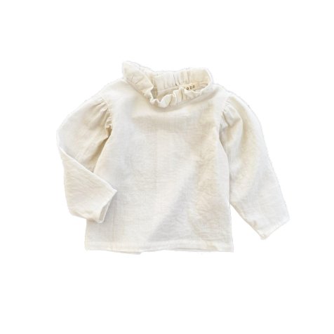 【30%OFF!】loulou blouse in cream double gauze