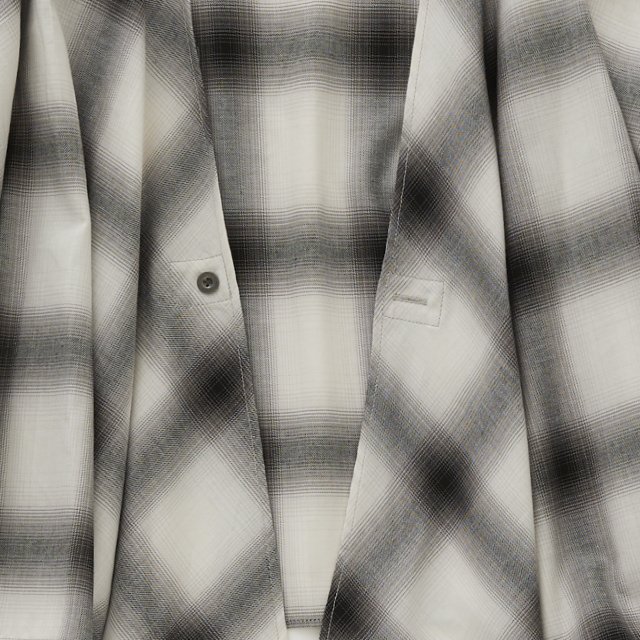 Ombre check Cardigan white check img2