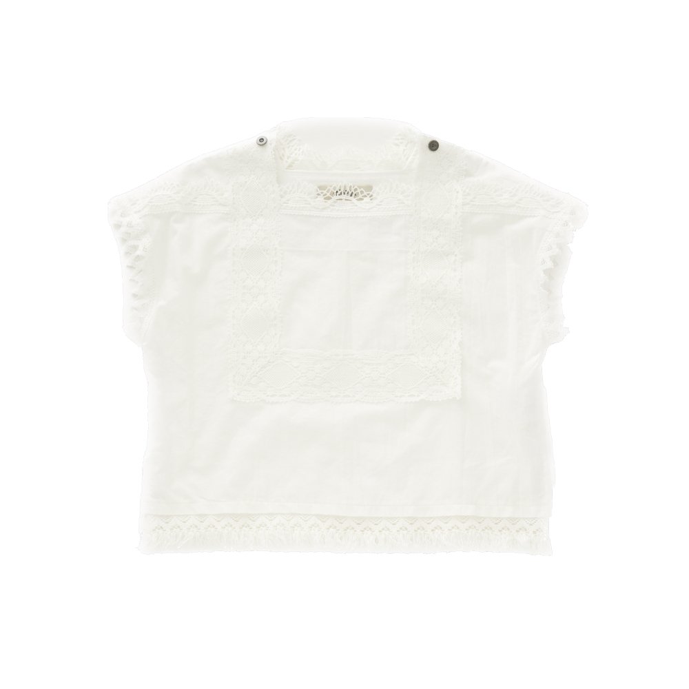Cotton lawn Lace Tops off white img