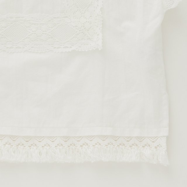 Cotton lawn Lace Tops off white img2