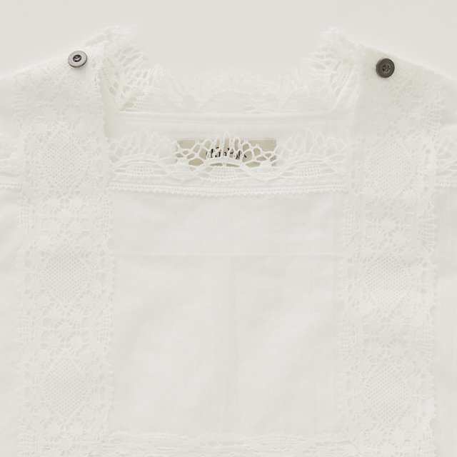 Cotton lawn Lace Tops off white img3