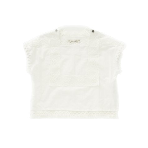 Cotton lawn Lace Tops off white
