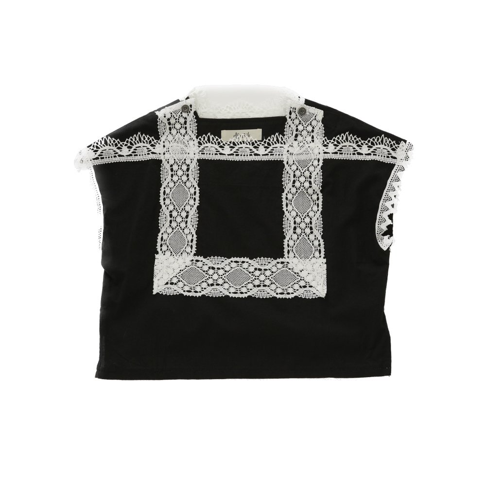 Cotton lawn Lace Tops off black img