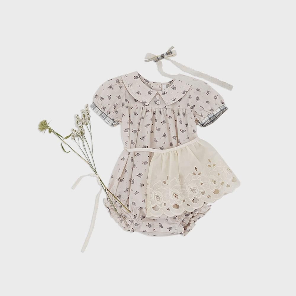 エプロン LiiLU folk apron 4Y LiiLU folk apron 4y