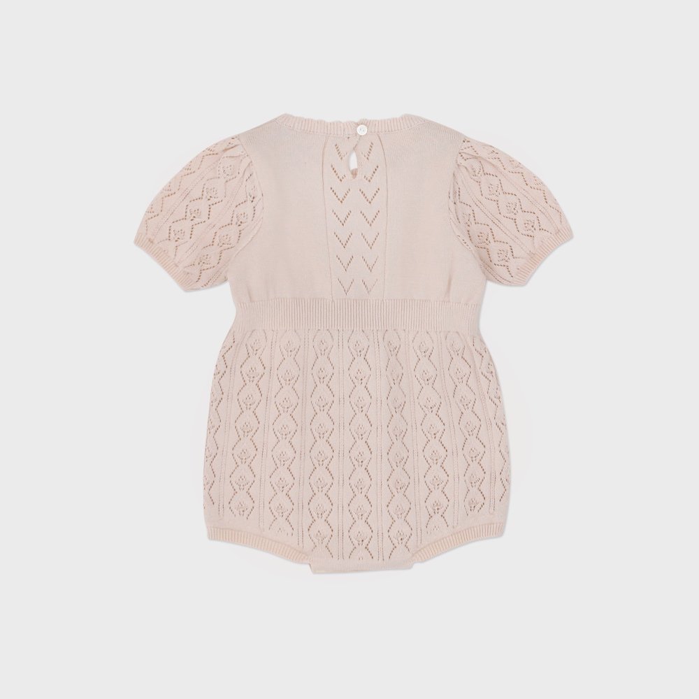Baby Ione Knit Romper Pink img1