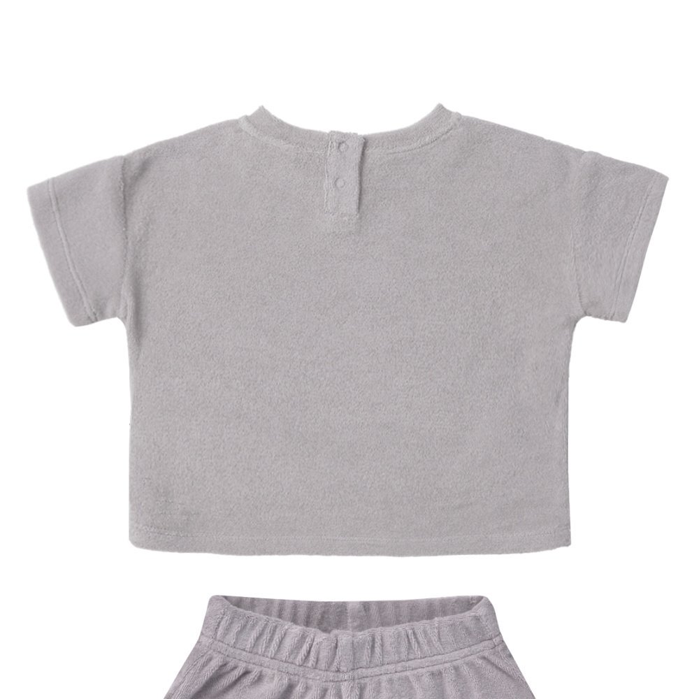 Terry Tee + Shorts Set Periwinkle img3