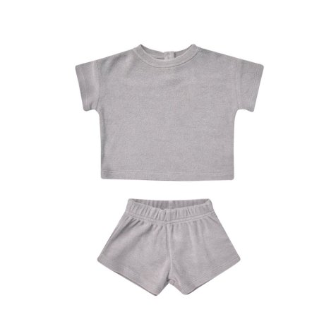 Terry Tee + Shorts Set Periwinkle