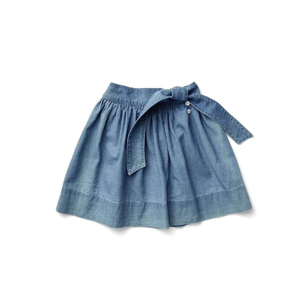 4/2 23䳫ϡLupe Skirt - Chambray img