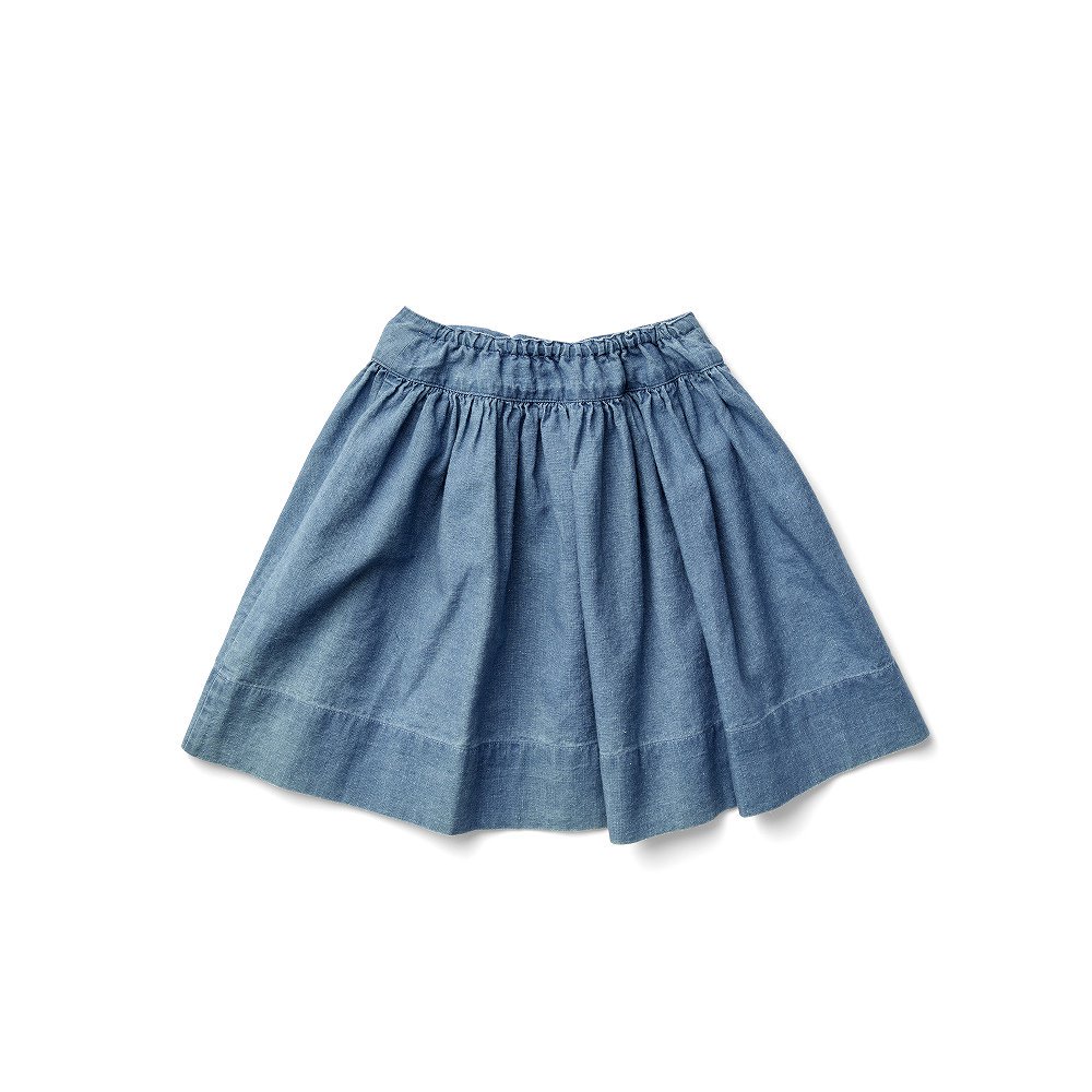 4/2 23䳫ϡLupe Skirt - Chambray img1