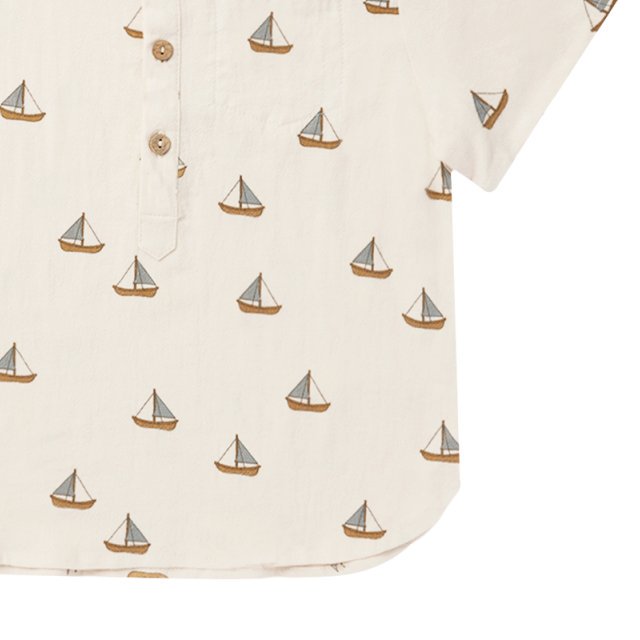 Short Sleeve Mason Shirt Sailboats img2