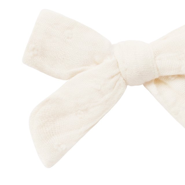 Bow With Clip Ivory img1