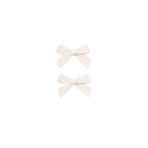 Bow With Clip Ivory