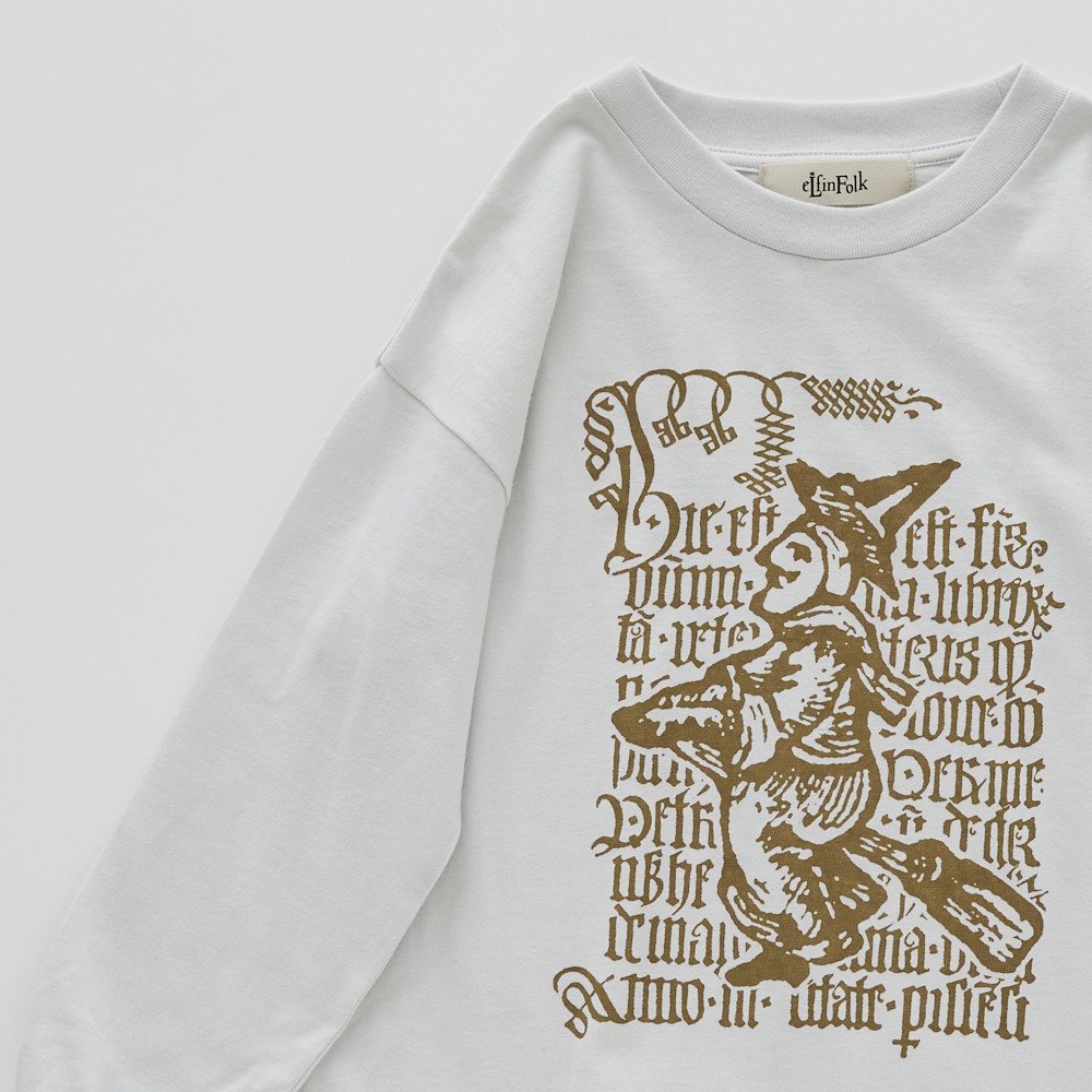 Little Witch L/S Tee ash white img1