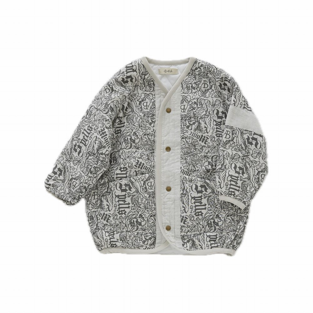 Magic Spell print Cotton Viyella Quiltung Jacket light gray img