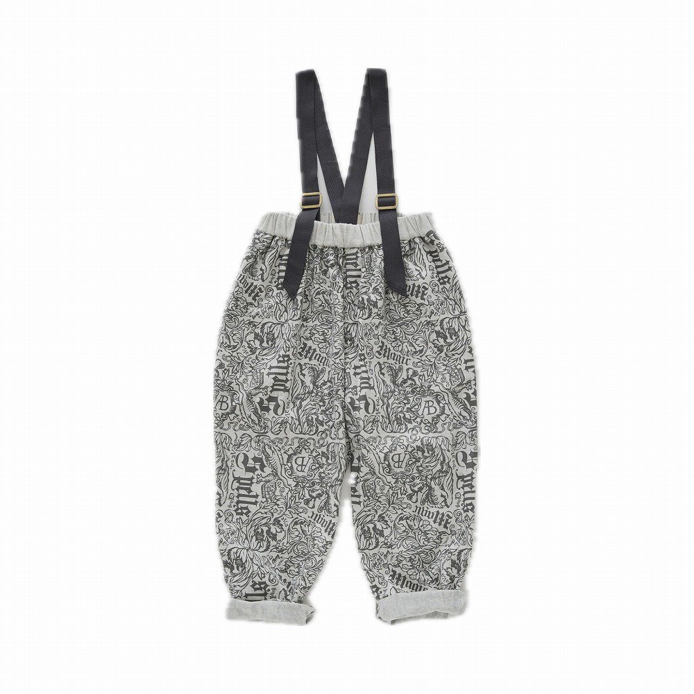 Magic Spell print Cotton Viyella Suspenders Pants light gray img