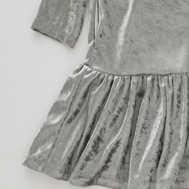 Clash Velour Dress sliver img3