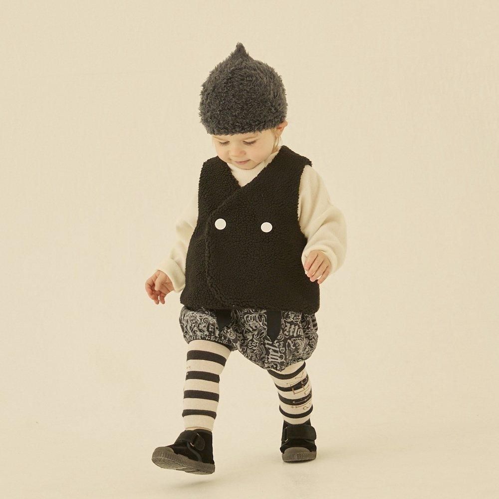 elfinfolk　ケープ　ビーニー　black elfinfolk ケープ ビーニー black eLfinFolk こびとニット帽